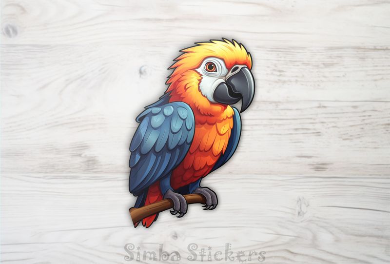 Big-headed parrot perching, 4kh3e2