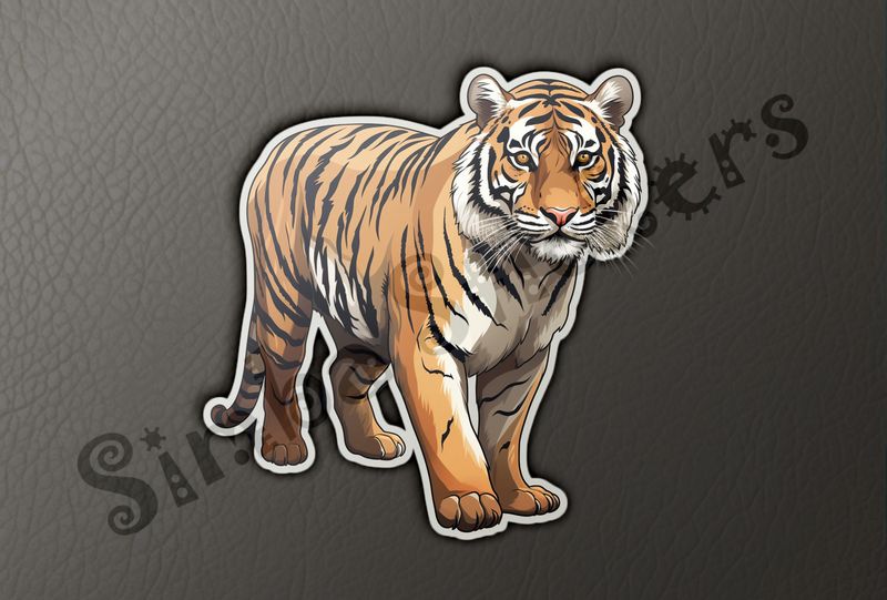 Tiger partially from the side, looking slightly right