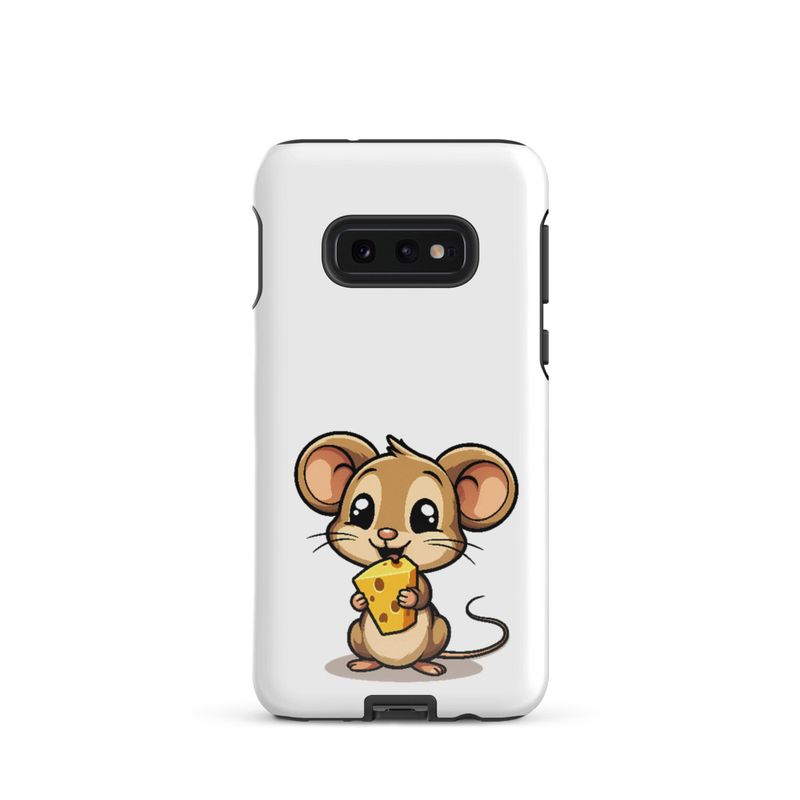 Tough Case for Samsung, Small Mouse happily licking large chunk of cheese, pqapy6