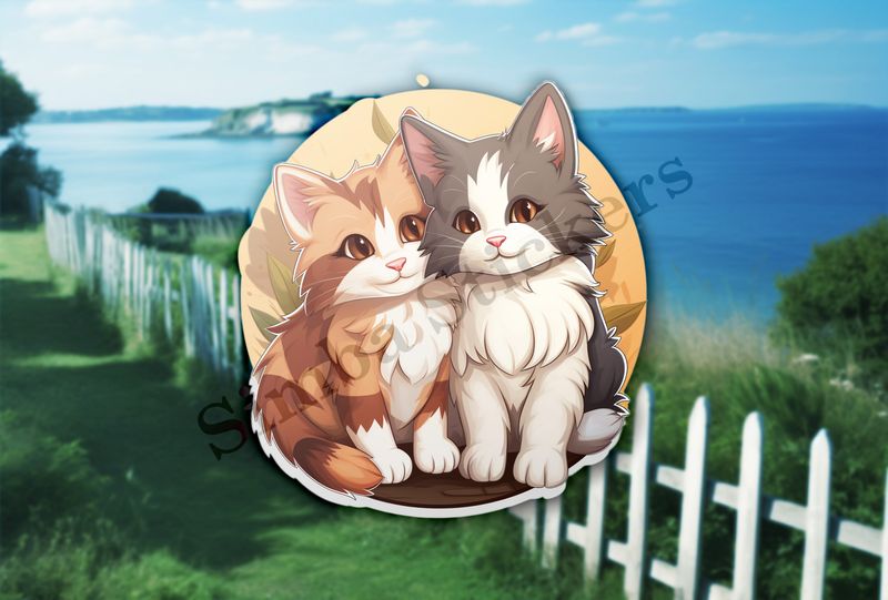 Cats cuddling