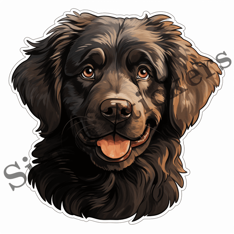 Newfoundland dogs, image set, 10 images