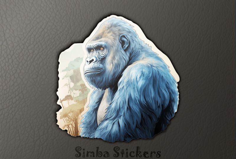 Gorilla looking serious, edokcp