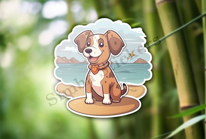 Dog on the beach