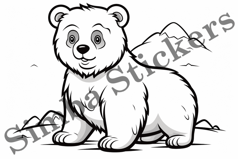 Colouring pages, Bundle of bears, 25 images