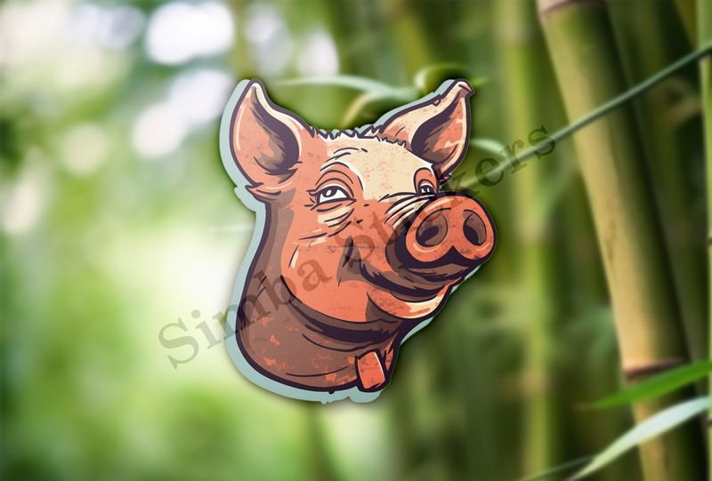 Snouty pig head