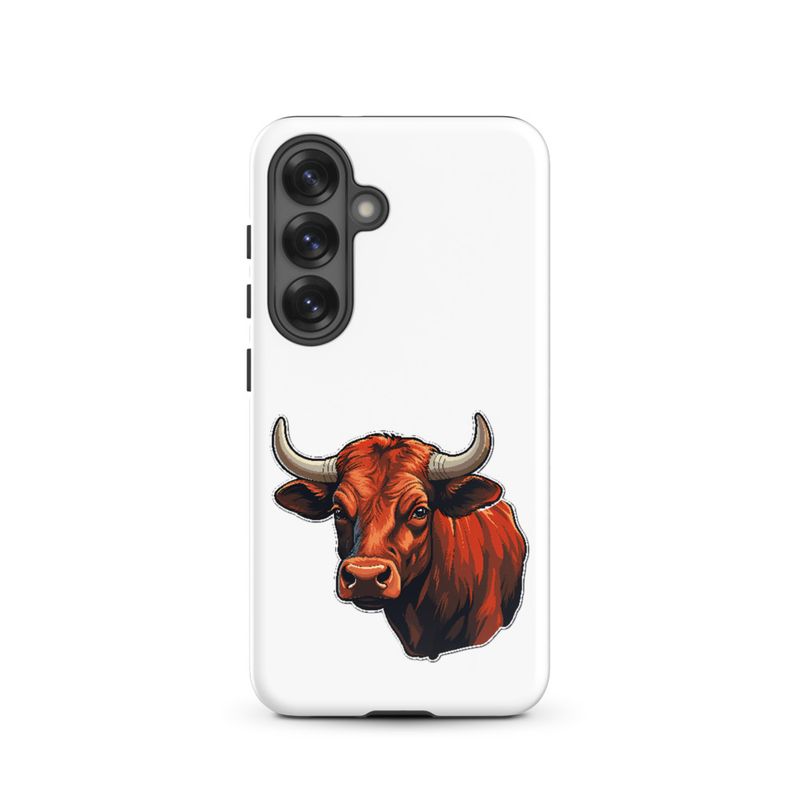 Tough Case for Samsung, Bull face, partial side view, bpor80