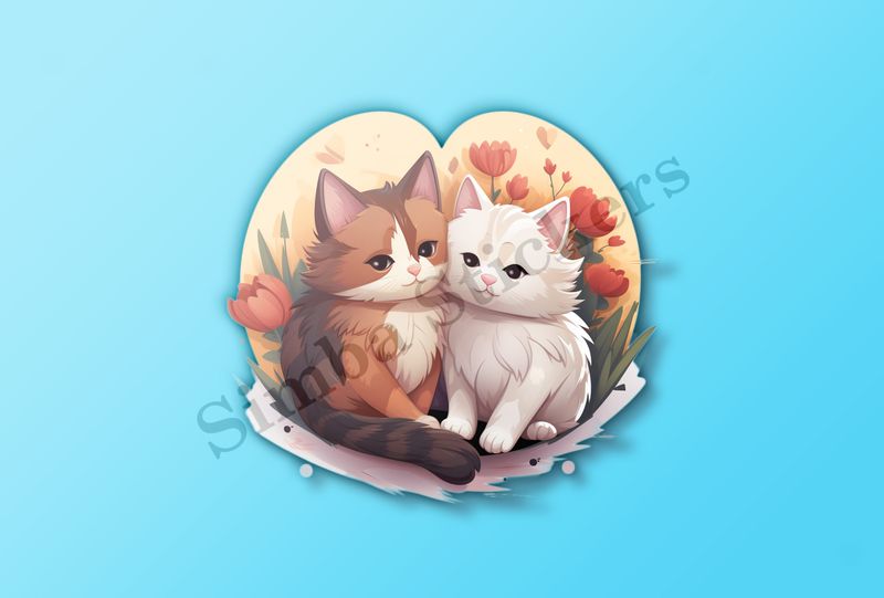 Cats cuddling