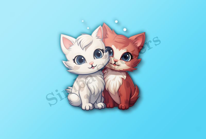 Cats in love