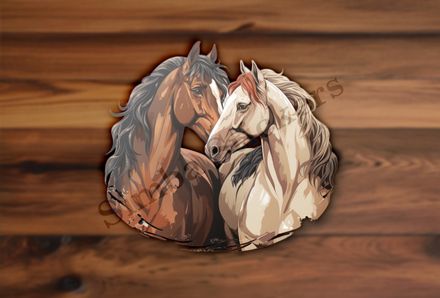 Horses nose-to-nose, jbgjpy