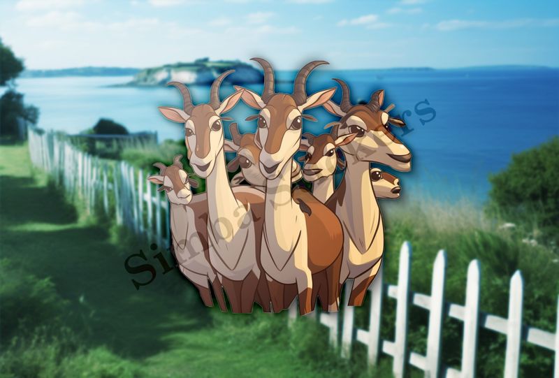 Herd of antelopes