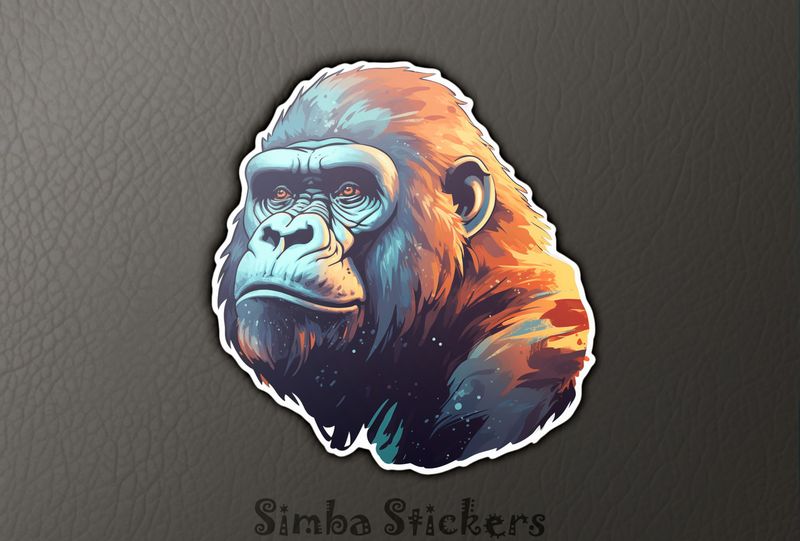 Gorilla with serious gaze, 0jttyg