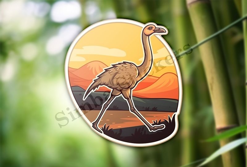 Ostrich running