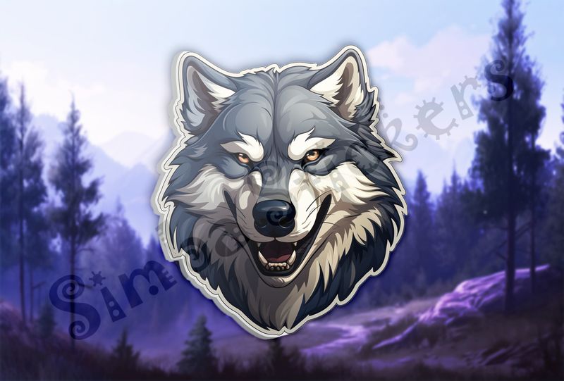 Wolf looking fierce