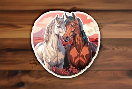 Horses in love