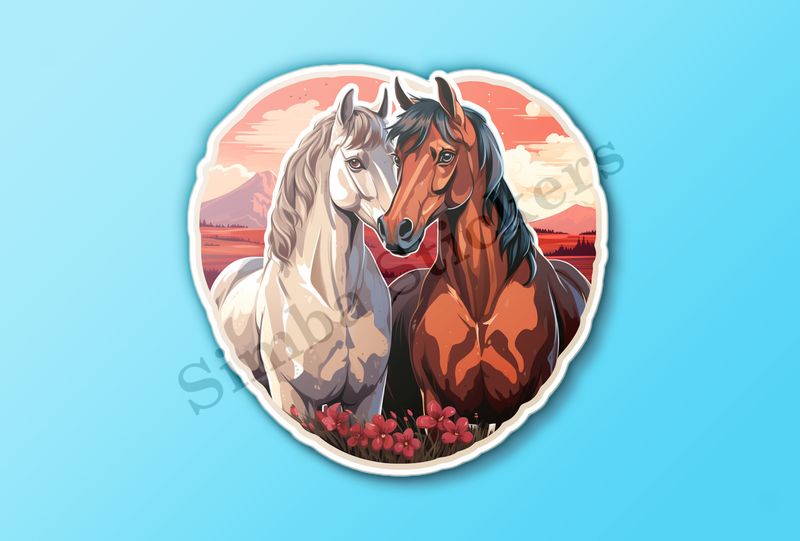 Horses in love