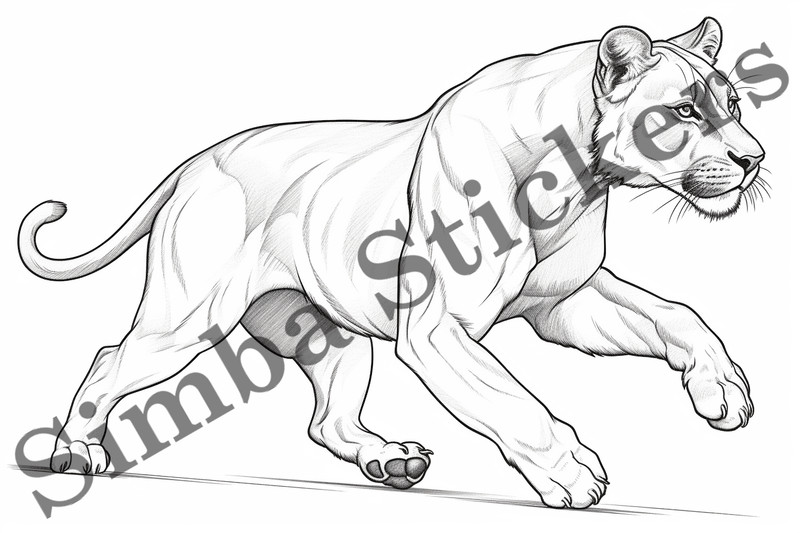 Colouring pages, Bundle of lions, 25 images