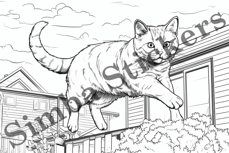 Colouring pages, Bundle of cats, 25 images