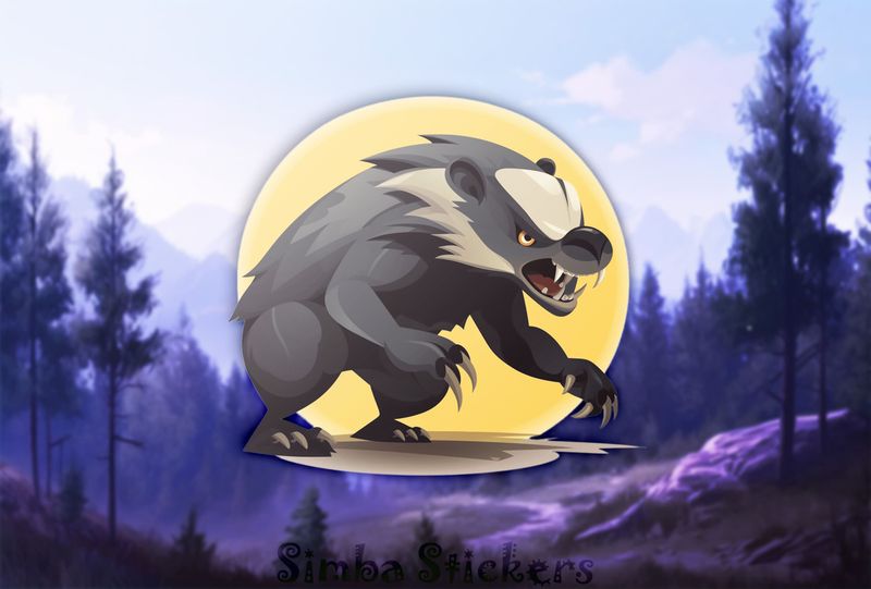 Honey Badger gnarling angrily, ovnhjp