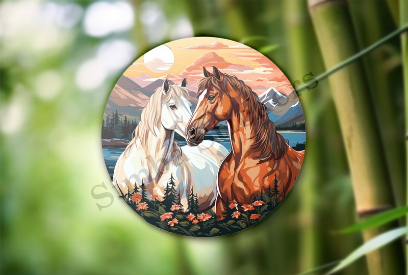 Horses in love