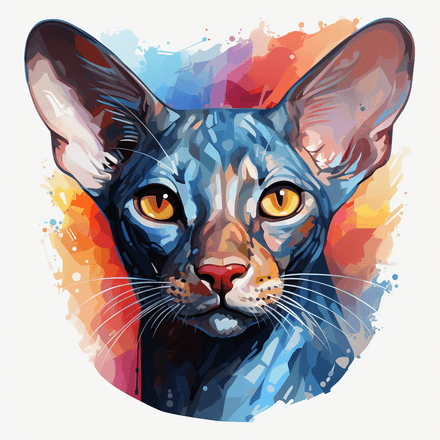 Oriental Shorthair cats, image set, 10 images