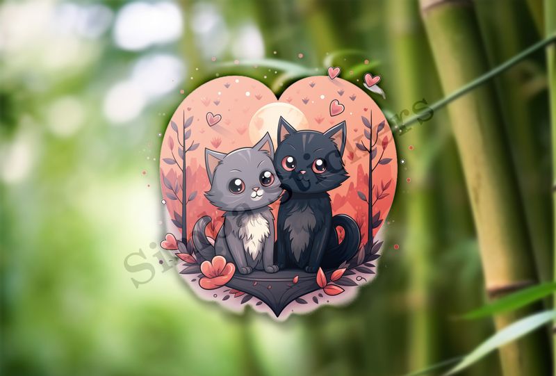 Cats in love