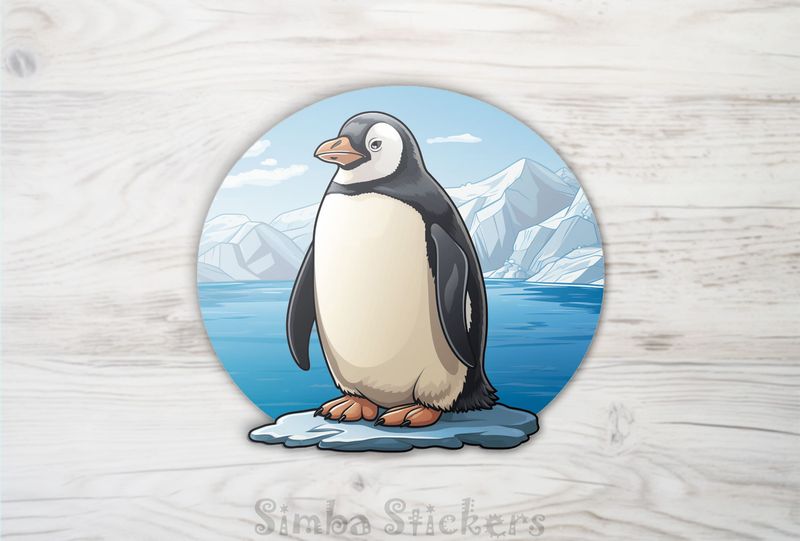 Penguin on ice island, czvdul