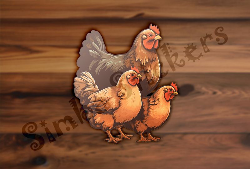 Mother Hen with older chicks
