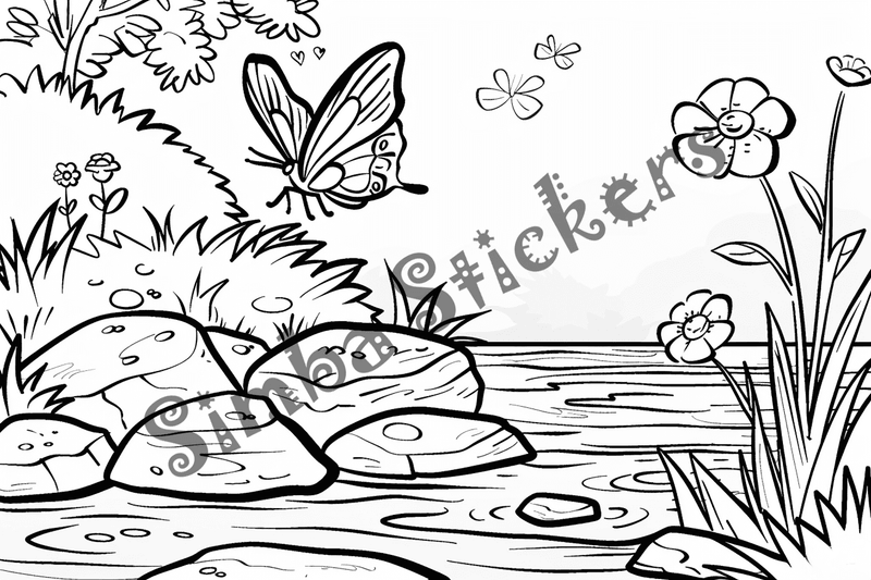 Colouring pages, bundle of butterflies, 50 images