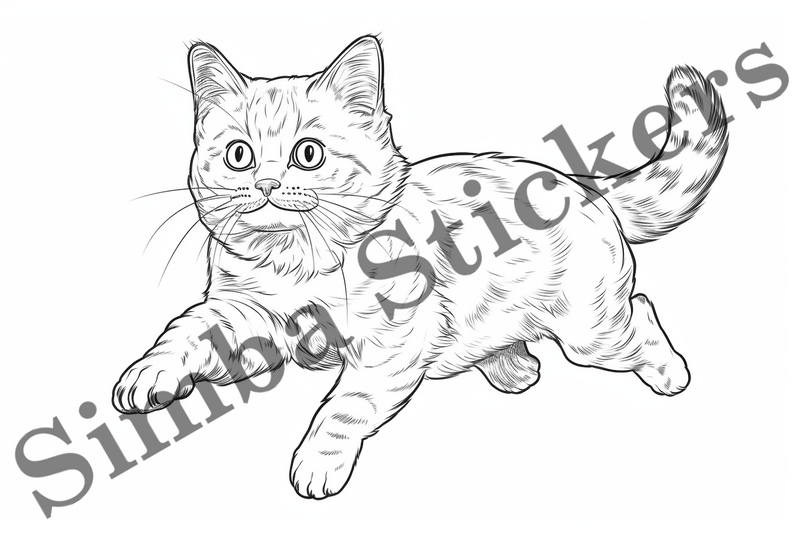 Colouring pages, Bundle of cats, 25 images