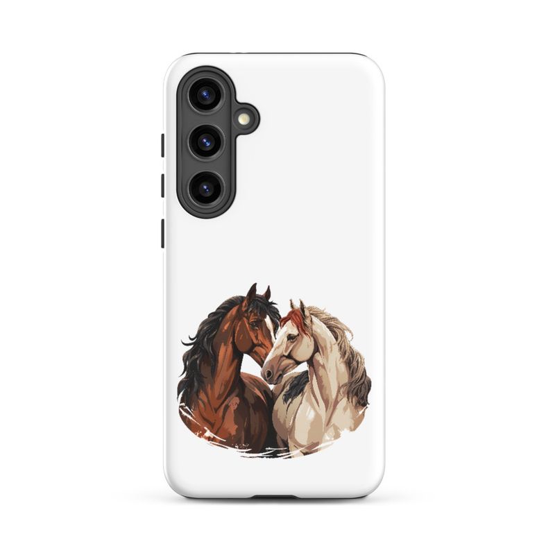 Tough Case for Samsung, Horses nose-to-nose, jbgjpy