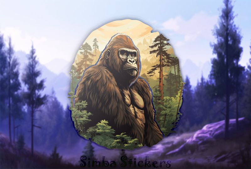 Gorillas in thick forest, fumpts