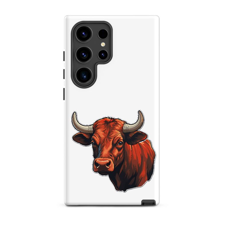 Tough Case for Samsung, Bull face, partial side view, bpor80