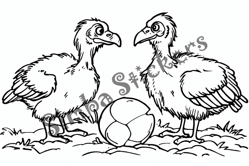 Colouring pages, bundle of vultures, 50 images, kqxcna
