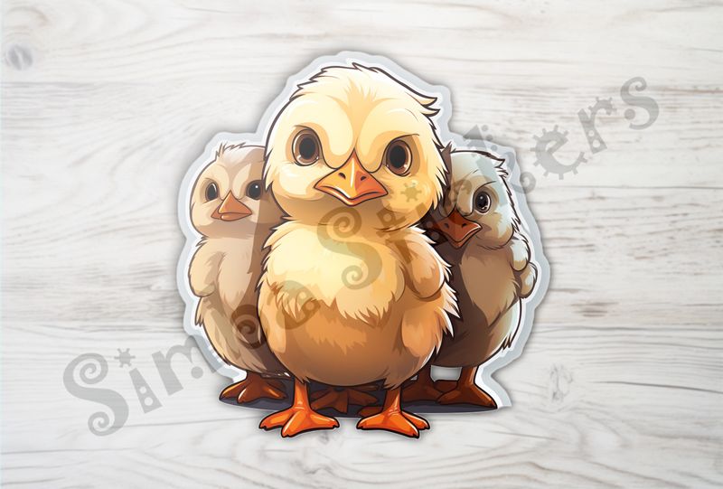 Chicks looking fierce