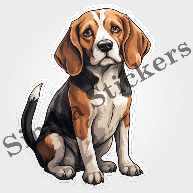 Beagle dogs, image set, 10 images