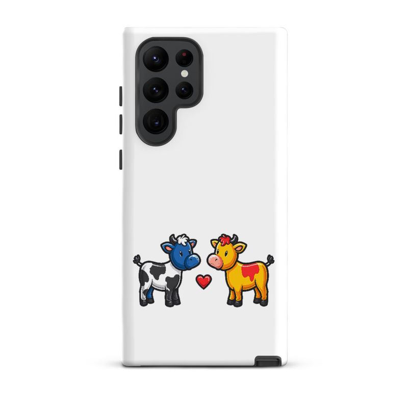 Tough Case for Samsung, Cattle, bull and cow in love, both colourful, zbyzzs