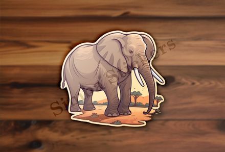 African elephant in the Savanna