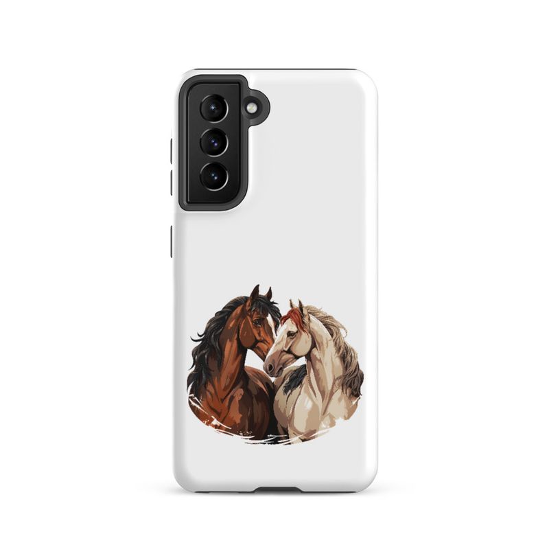 Tough Case for Samsung, Horses nose-to-nose, jbgjpy