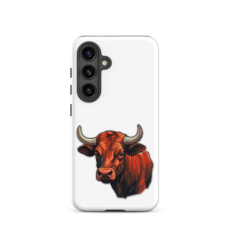 Tough Case for Samsung, Bull face, partial side view, bpor80
