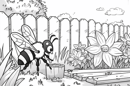 Colouring pages, bundle of bees, 50 images