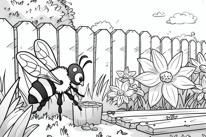 Colouring pages, bundle of bees, 50 images