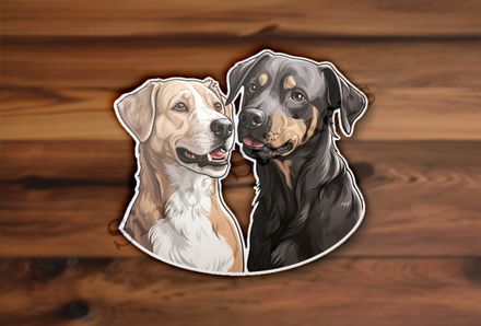 Dogs nose-to-nose