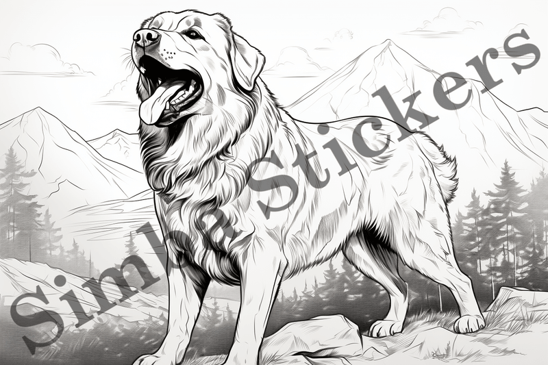 Colouring pages, Bundle of dogs, 25 images