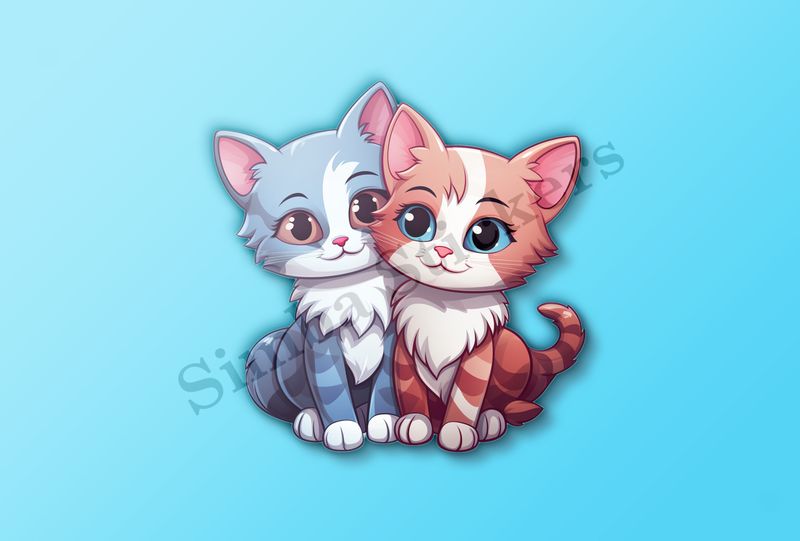 Cats in love