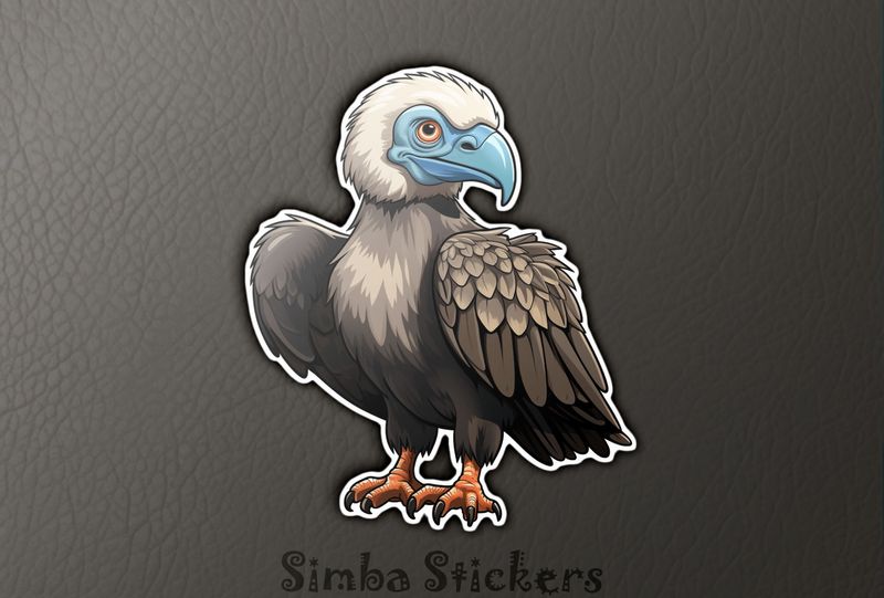 Vulture with blue beak, axdnkh