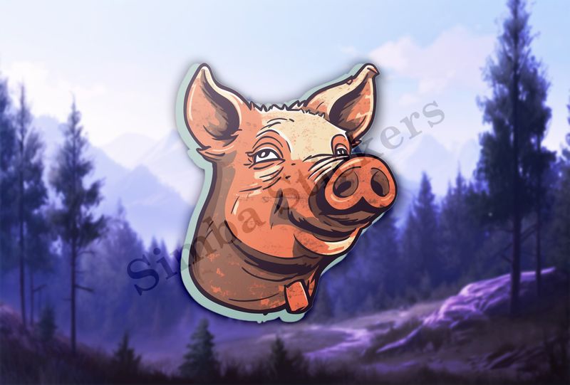 Snouty pig head