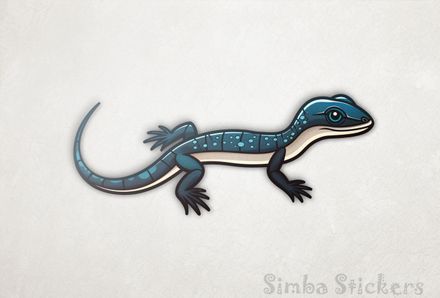 Green lizard full-body crawl