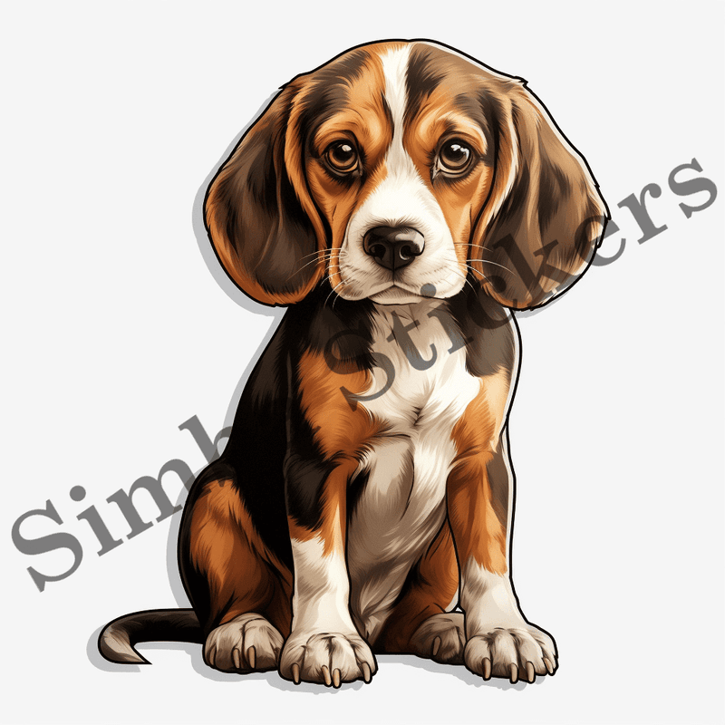 Beagle dogs, image set, 10 images