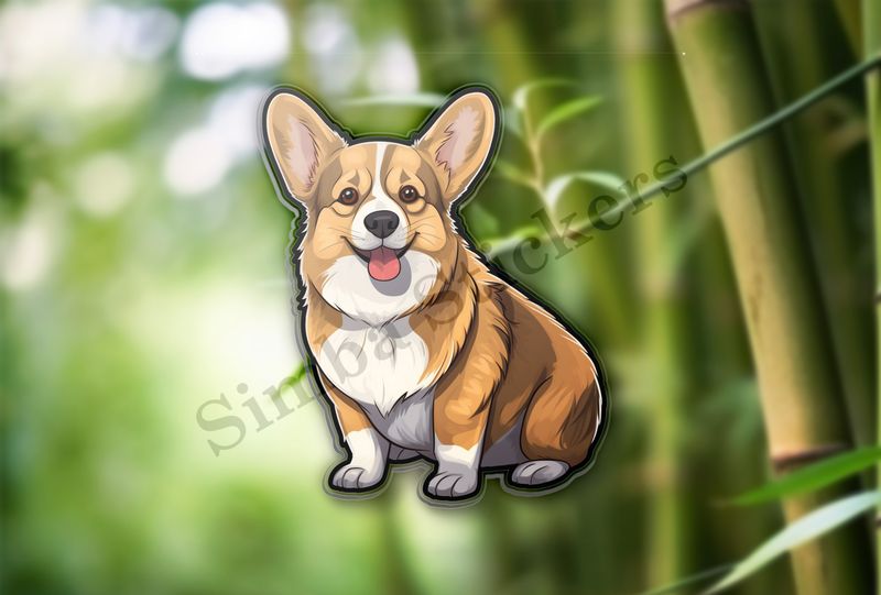 Corgie dog excited