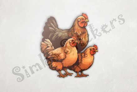 Mother Hen with older chicks